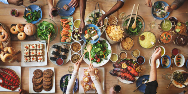 Brunch Choice Crowd Dining Food Options Eating Concept Brunch Choice Crowd Dining Food Options Eating Concept