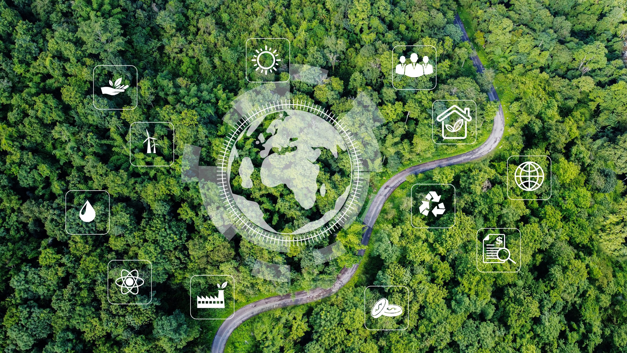 Environmental technology concept. sustainable ESG modernization Environmental technology concept. sustainable ESG modernization